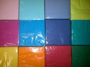 Serviettes - Cocktail Serviettes - Plain  (assorted colours)